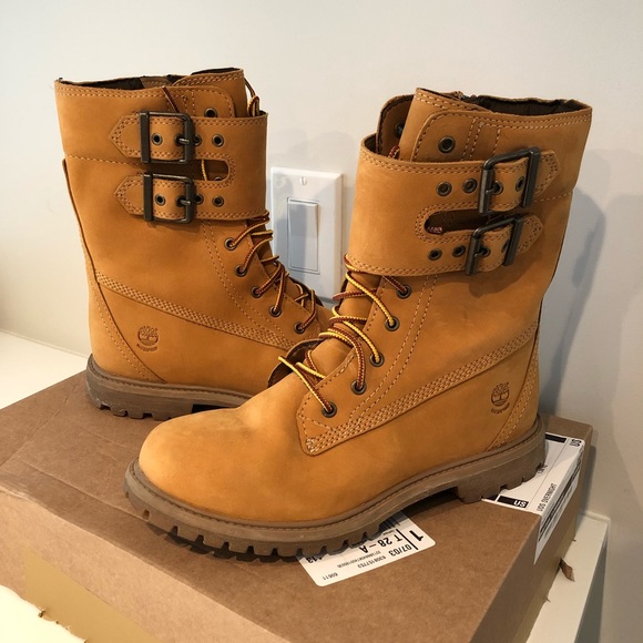 timberland double strap boots